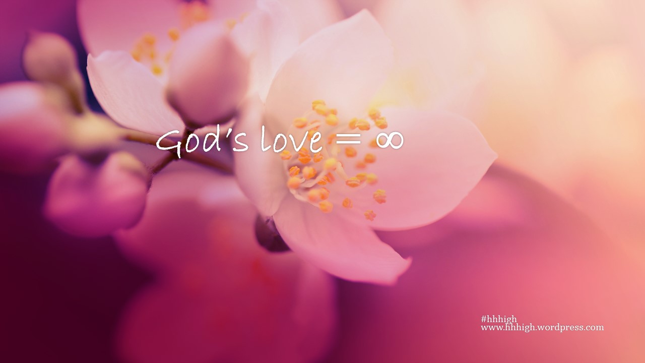 God’s love = ∞
