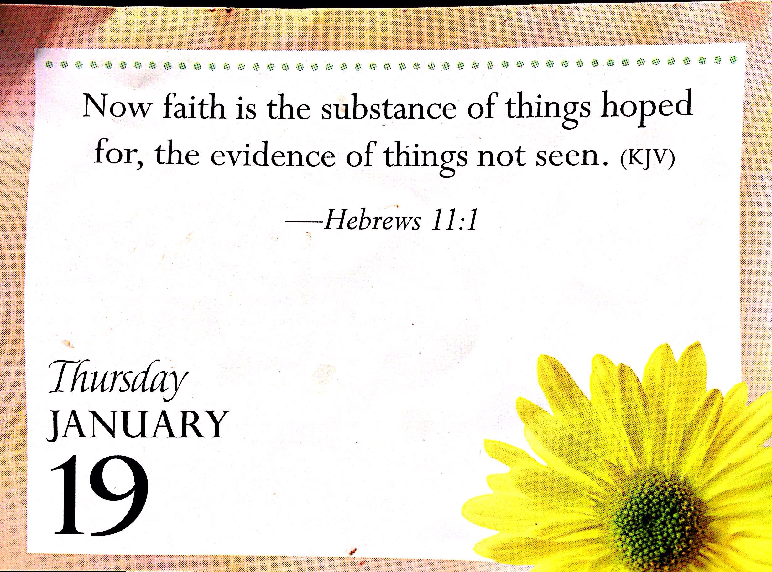 Thursday Devotion