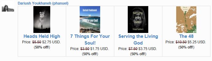 Read an Ebook Week Sale / 50% off my all eBooks