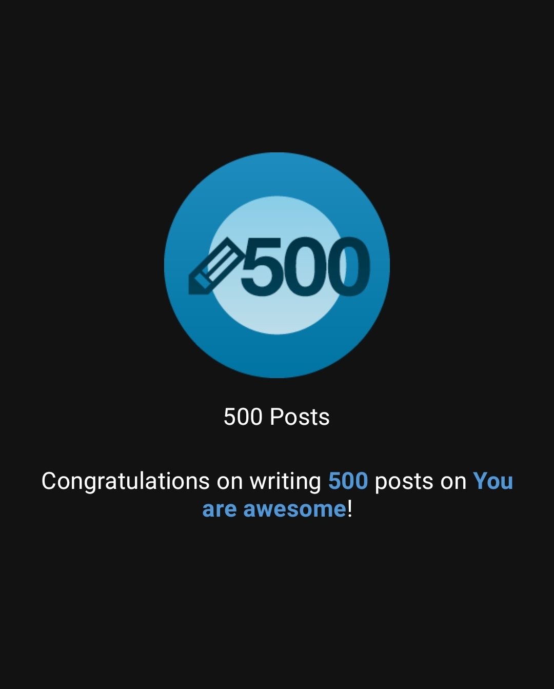 💥Celebrating 500 Posts with you 💥