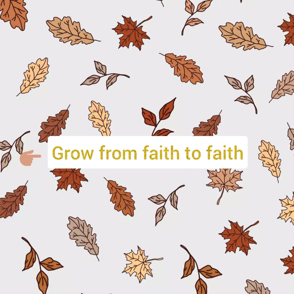Grow From Faith to Faith